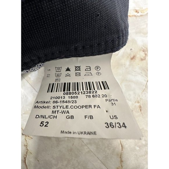 Brax feel good Navy -cooper fancy -regular fit pants Men size 36 - Picture 10 of 11